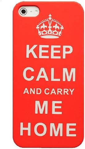 Casea Packing Keep Calm Carry Me Home Paint Matte Finish Hard Case Cover For Apple iPhone 5 5G AT&T Verizon Sprint