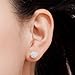 Bling Bling Rhinestones Crystal Fireball Disco Ball Ball Stud Earrings, Stainless Steel, Hypoallergenic