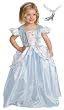 Cinderella Princess Costume with Wondercharms Necklace - size MEDIUM (3-5)