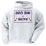 BARACK OBAMA SUCKS Adult Hooded Sweatshirt (Hoodie / Hoody) Various Colors