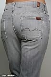 7 for all mankind - 7 for All Mankind Straight Leg Twill Jeans in Graphite Grey