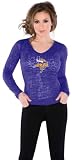 Touch by Alyssa Milano Minnesota Vikings Women's Burnout Thermal Long Sleeve T-Shirt XX Large