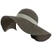 Winter 100% Wool Grosgrain Ribbon Hatband Hat Floppy Ribbon Wide Brim Gray