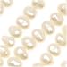 White Freshwater Cultured Funky Oval Potato Pearls 6-8mm / 15.5 Inch Strand