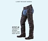 Unisex Lightweight Chap with Zippered Pocket - Lined