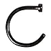 BodyJ4You Nose Hoop Ring Stainless Steel Body Jewelry Piercing 18 Gauge (1mm) 3/8 Inch