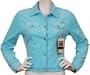 Corduroy Jacket in Plus Sizes - Available in Red, White, Aqua or Pink, XX-Large, Aqua