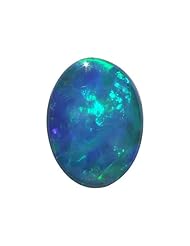 O&G Australia Natural Opal Doublet Gemstone, 6x8mm (0.88cttw)