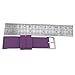 23mm Soft Silicone Watch Bands,Sports Watch band with Adjustable Stainless Steel Clasp Purple