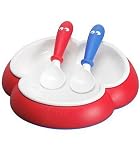 BabyBjorn Plate and Spoon Set (Bright Red)
