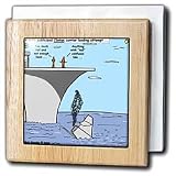 Clinton Failed Aircraft Carrier Landing - 6 Inch Tile Napkin Holder