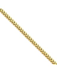 2.5mm, 14 Karat Yellow Gold, Solid Franco Chain - 8 inch