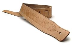 Natural Leather Guitar Strap for Electric/Acoustic/Bass Guitar