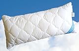 【安心・安全のドイツ製自由な寝返りマクラ　95℃までの温度で洗えるホーフマンさんの自由に高さ調節可能な究極のやわらかウオッシャブルマクラ】80ｘ40?高機能人工ダウン100％　エコスタンダード100認証による残留有害物質・アレルギー誘因物質検査済み　お肌に優しいシルキーなマシュマロ感覚のマクラ（側生地高級高緻密難燃性コットン１００％）チャックあり