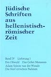 J&uuml;dische Schriften aus  hellenistisch-r&ouml;mischer Zeit (JSHRZ): Das Gebet  Manasses  - Die f&uuml;nf syrischen Psalmen: 1 - Eva Osswald, A.S. van der Woude