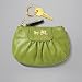 Coach Madison Leather Skinny Coin Case Bag Key Chain 41971 Grass