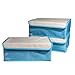 MIU COLOR® Newly Improved Foldable Drawer Dividers Closet Organizers Bra Underwear Storage Boxes 3 Set -Blue