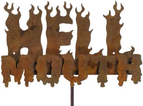Hell Mouth Steel Yard and Garden Sign