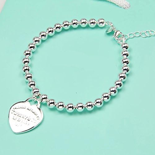 Beautiful 925 Silver T&C Heart Ball Chain