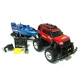 1:18 Land Rover Crazy Hauler Electric RTR Remote Control RC Truck With Boat And Trailer... by World Tech Toys