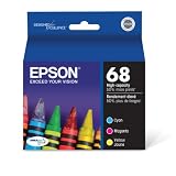 Epson 68 Series DURABrite High Capacity Color Multipack (T068520) ~ Epson