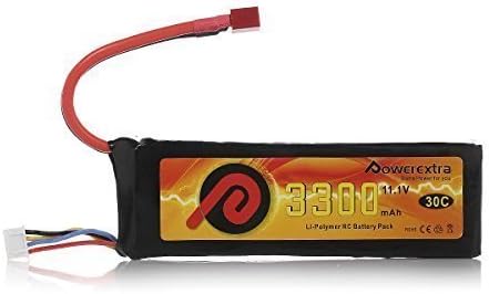 Powerextra 30C 3300mAh 11.1v High Power Lithium Polymer Replacement Battery Pack For RC Airplane, RC Helicopter, RC Car/Truck, RC Boat