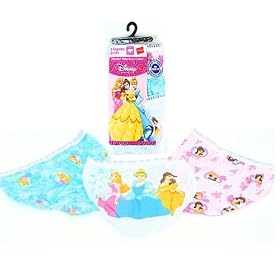 Disney Princess 2 Packs of 3 -1/2 Dozen- Cotton Briefs Sz. 8 Underwear By Hanes