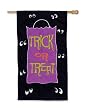 Trick or Treat Regular Size Applique Banner