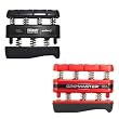 GRIPMASTER: Hand and Finger Exerciser Combo Pack: Red and Black by Pro Hands