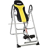 Emer Mini Deluxe Gravity Inversion Therapy Table, Foldable, Lumbar Support, Leather Backrest