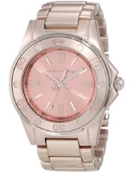 Juicy Couture Womens 1900889 RICH GIRL Rose Gold Aluminum Bracelet Watch