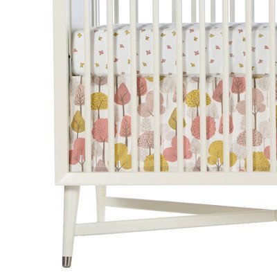 DwellStudio Percale Crib Skirt, Treetops (Discontinued by Manufacturer)