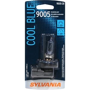 Sylvania 9005/CB Cool Blue 65-Watt High Performance Headlight Bulb (High-Beam) Pack of 1