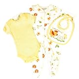 Magic Kids 3-Piece Layette Set Yellow - Size 0 - 3 Months