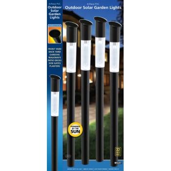 Outdoor Solar Garden Lights - 4 Pieces