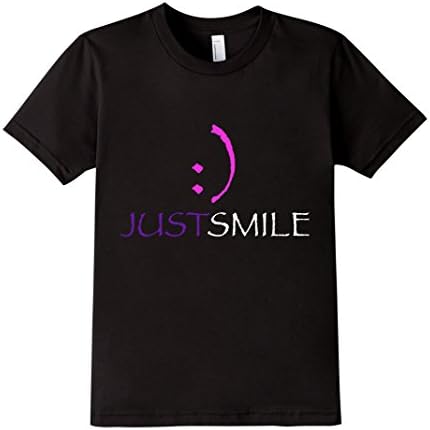 Kids Smiley Face T-shirt 10 Black