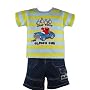 Sesame Street Baby Boys Elmo 2 PC. Blue/Green Denim Short Set-18 Months