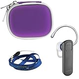 Nokia BH-108 Bluetooth Stereo Headset + GTMax Purple Bluetooth Carrying Pou ....