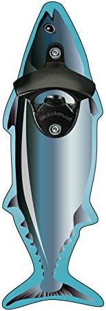 Wicked Eye Bottle Opener with Magnetic Cap Catcher, Fish 4700