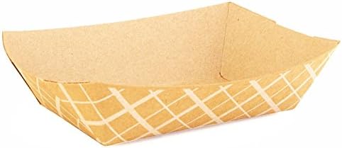 Kraft 1/4 lb. Food Trays, Paperboard ECO Kraft Food Trays (CASE OF 250)