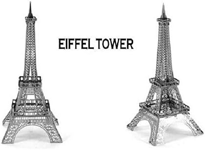 Mini 3D Puzzle Metal DIY 3D Building Model Car Model Eiffel Tower Helicopter Metal Model Jigsaws Educational Toys - Style 1
