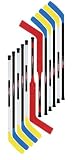 Set of 10 - Cosom Senior Floor Hockey Replacement Sticks - 47 Yellow