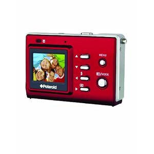 Polaroid CAA-330RC 3.0 MP Digital Camera with 1.3 inch LCD (Red)