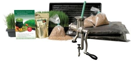 Organic Wheatgrass Growing Kit w/ Hurricane Stainless Steel Wheat Grass Juicer- Everything to Grow & Juice Wheatgrass Organic Wheatgrass Growing Kit w/ Hurricane Stainless Steel Wheat Grass Juicer- Everything to Grow & Juice Wheatgrass