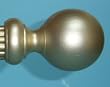 Ball Wood Finial in Gold Finish for a 1-3/8" Dowel Rod [CAPITOL CITY LUMBER]
