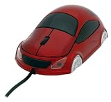 Electronics : Novelty Racing Car USB Mouse - Red