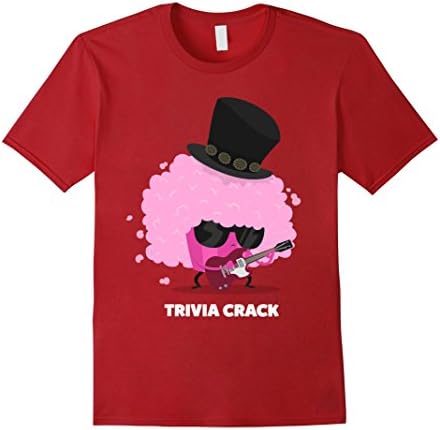Men's Trivia Crack Pop the Rockstar T-Shirt Small Cranberry