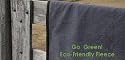 Zip-n-go-Water Resistant Outdoor Blanket Tote(Charcoal Heather Eco-Friendly)