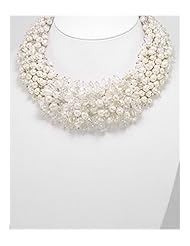 Fresh Water Pearl Necklace In Zinc