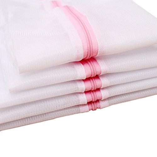 Set of 5 Mesh Laundry Bags, Laundry Wash Bag for Blouse, Hosiery, Stocking, Underwear, Bra and Lingerie, Travel Laundry Bags